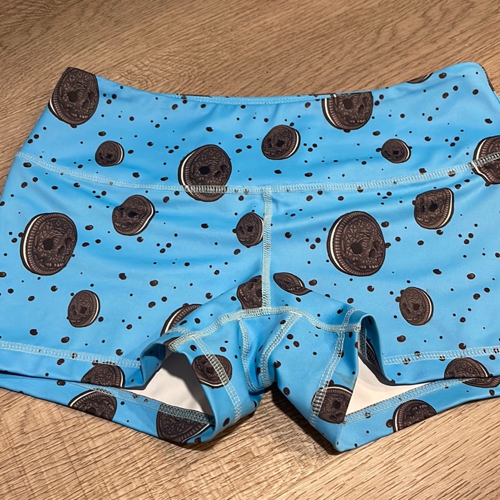 Feed me Fight me cookie shorts
